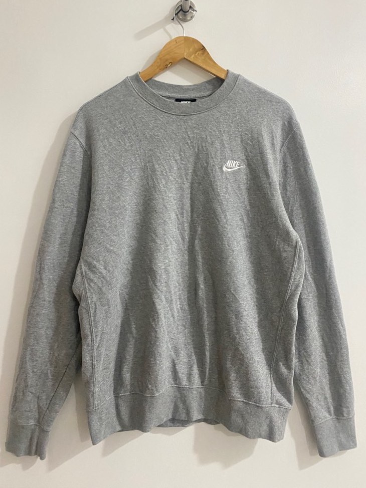 Nike Sportswear Club Grey Sweater (Legit), Men's Fashion, Activewear on