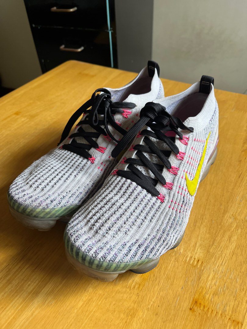 vapormax flyknit 3 white dynamic yellow