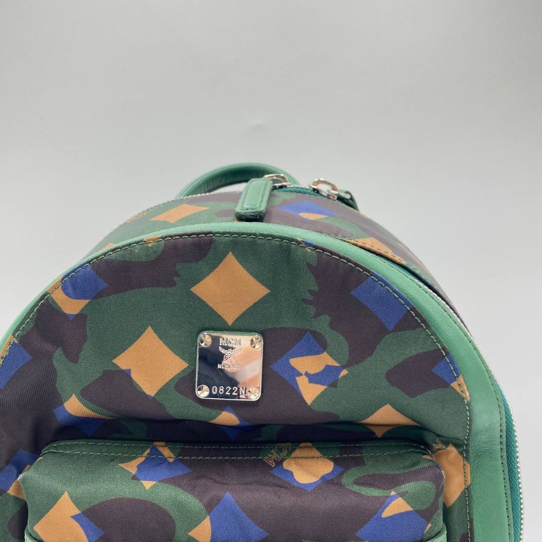 P2834 MCM Dieter Munich Green Backpack (Uni, 26.5cm), Luxury  display picture 3
