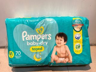 Pampers Medium Size 70s x 2 (Taped)