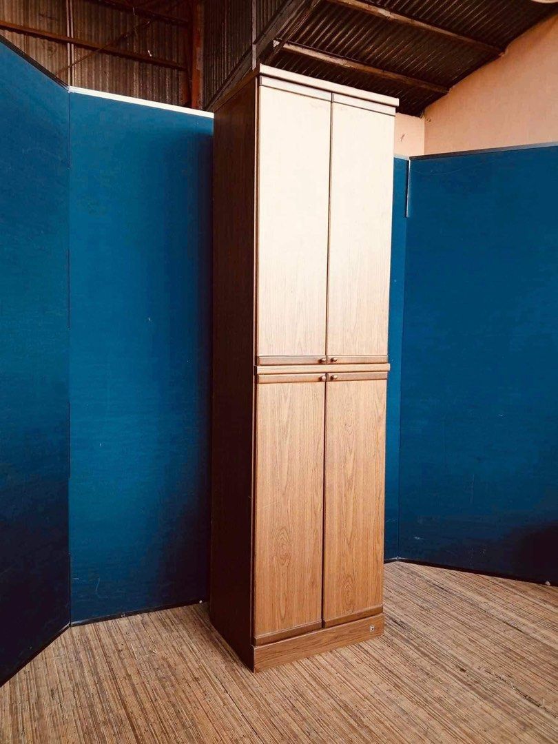 Pantry / Shoe Cabinet 20”L x 14”W x 70”H 4 wooden doors Adjustable shelves In good condit (Category: Shelves, Cabinets & Racks) located in Manila. Submitted by Hezcki (Listing ID 1264451985, Image 2). Description: .