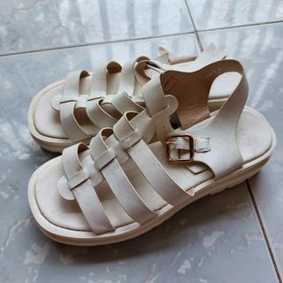 Parisian Sandals white, platform sandals for women