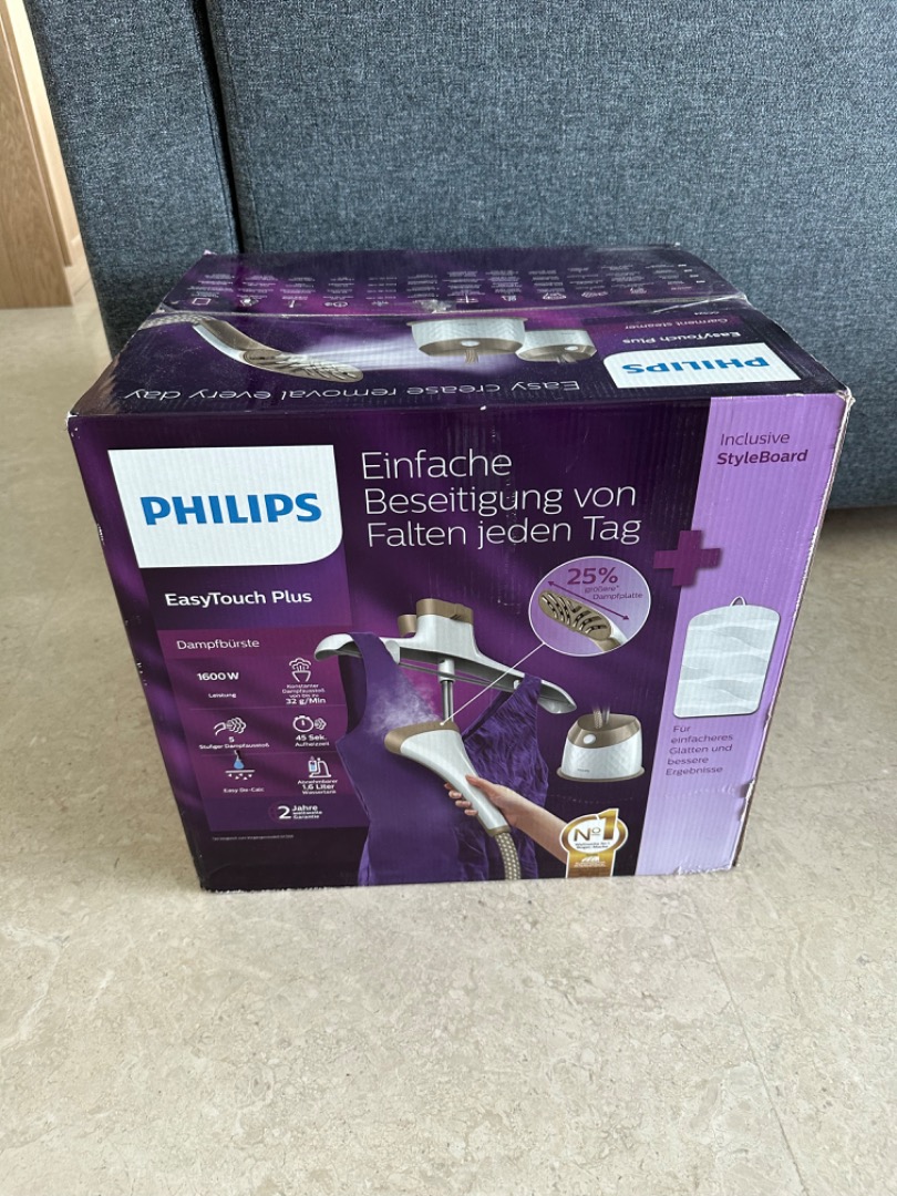 Philips EasyTouch Plus Garment Steamer GC524/66, TV & Home Appliances