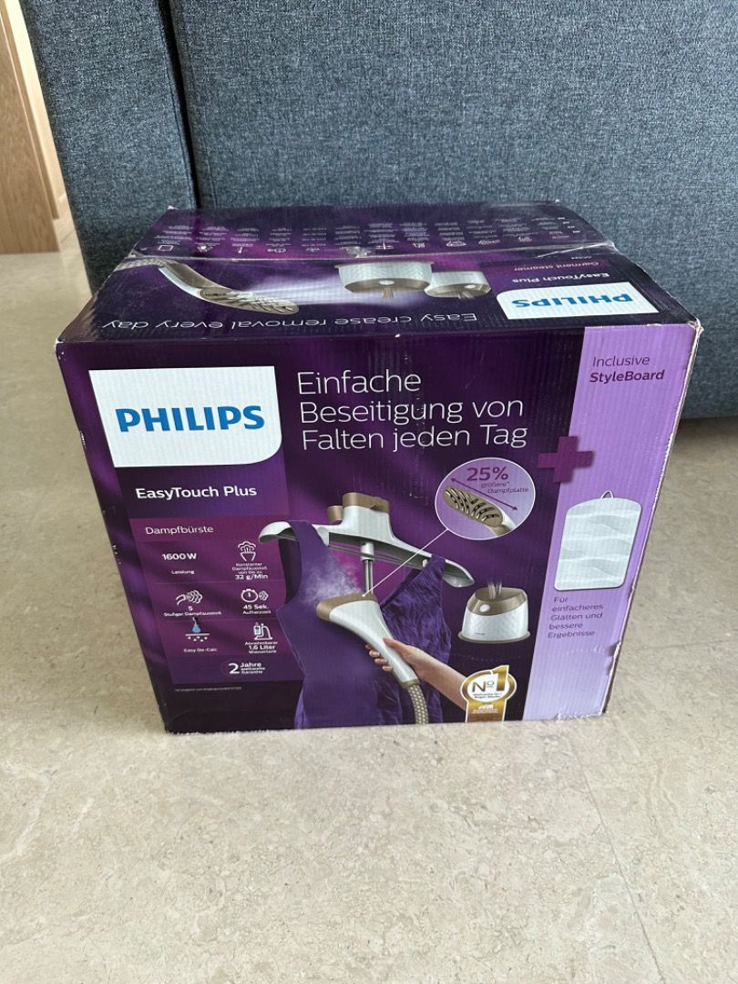 Philips EasyTouch Plus Garment Steamer GC524/66, TV & Home Appliances