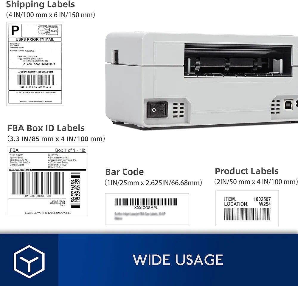 Phomemo PM246 Pro Thermal Shipping Label Printer, HighSpeed Desktop Label Printer for Shipping