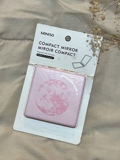 Pink Square Compact Mirror