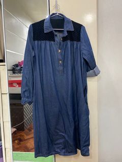 plus size denim dress