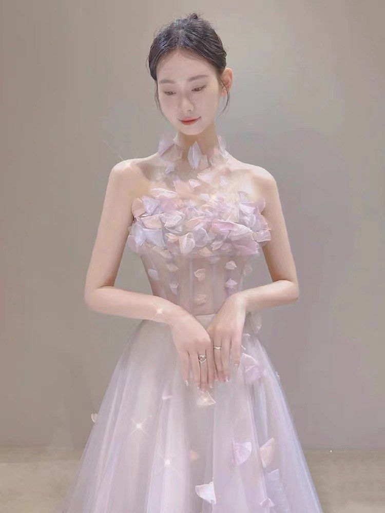 PO Pastel Purple pink gown evening prom birthday date party