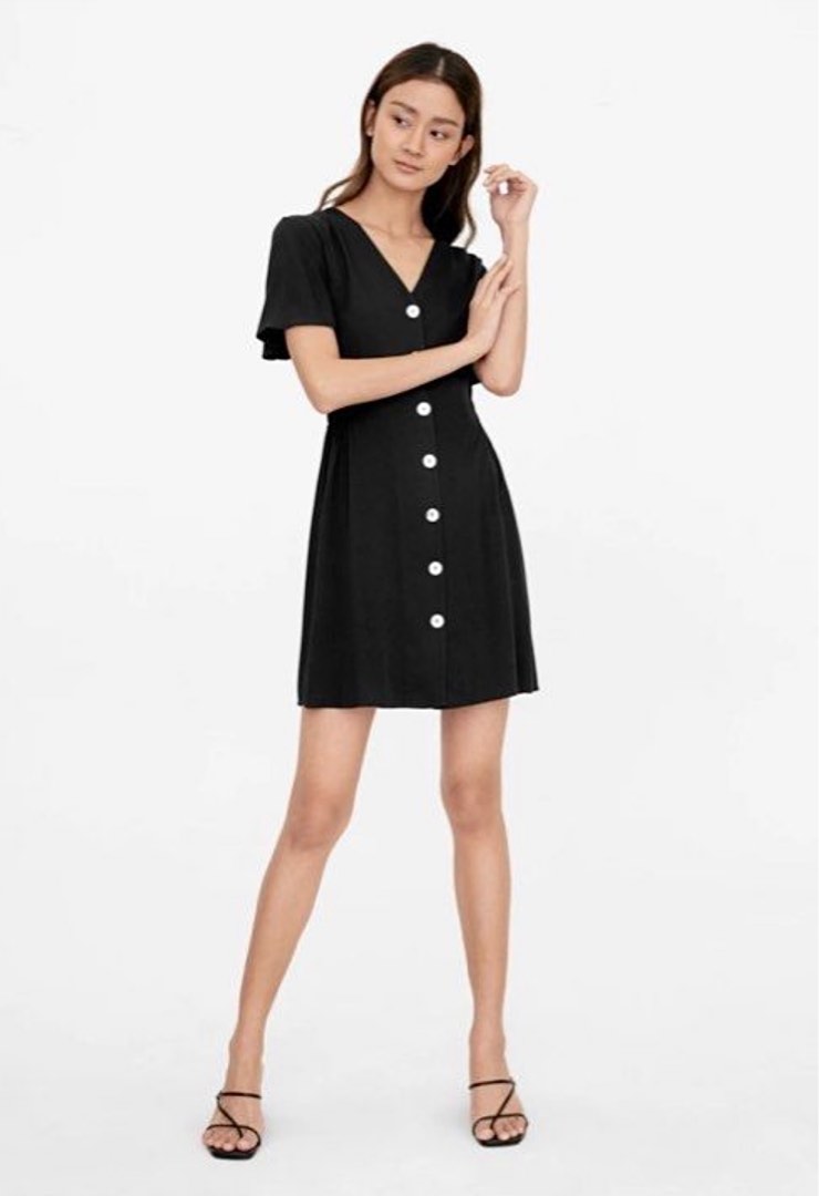 Pomelo black dress top