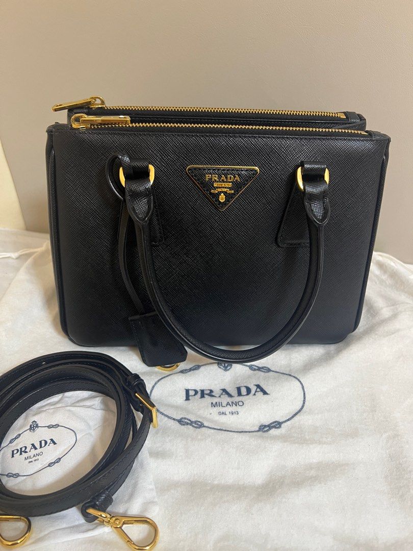 Prada Promenade Vernice Saffiano Leather Medium Satchel Bag, Luxury, Bags &  Wallets on Carousell