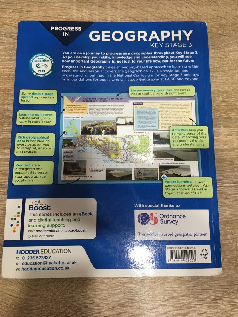 Progress in Geography Key Stage 3 Hodder Education, Hobbies & Toys