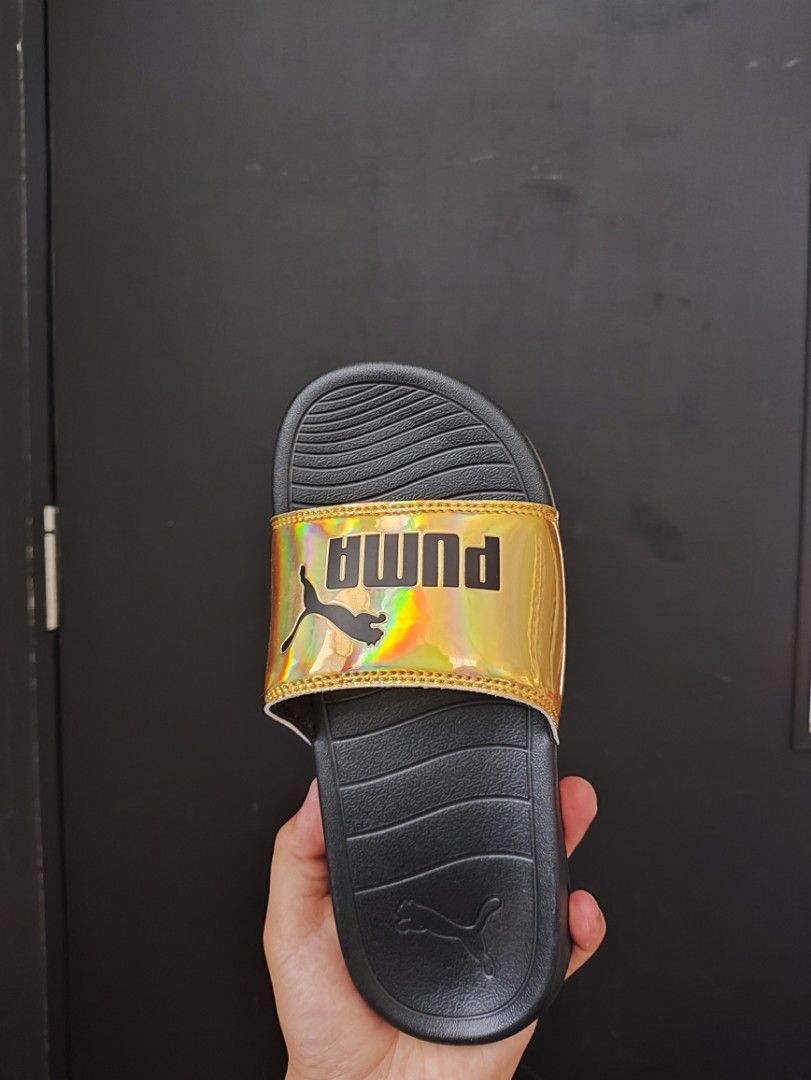Puma 20 popcat iridescent slides women
