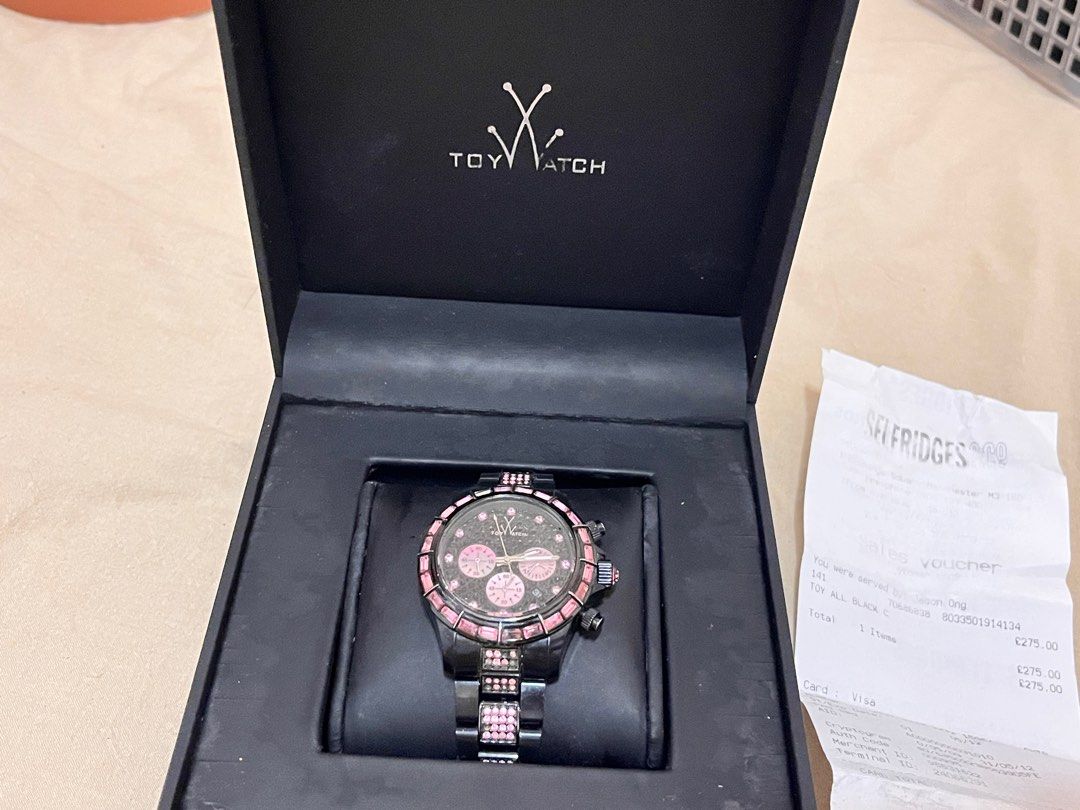 RARE Black pink TOY Watch Carousell