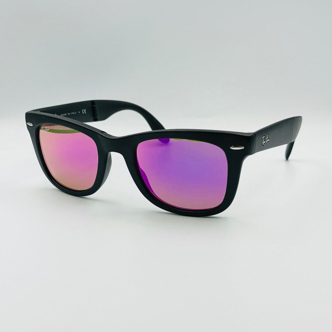 Rayban RB4105 601 S 4T Wayfarer Folding Classic Matte Black w
