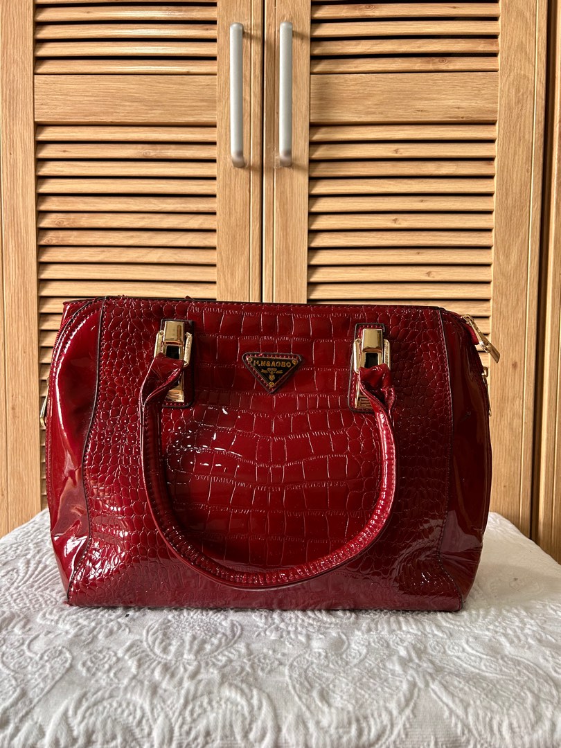 Prada red crocodile bag shop