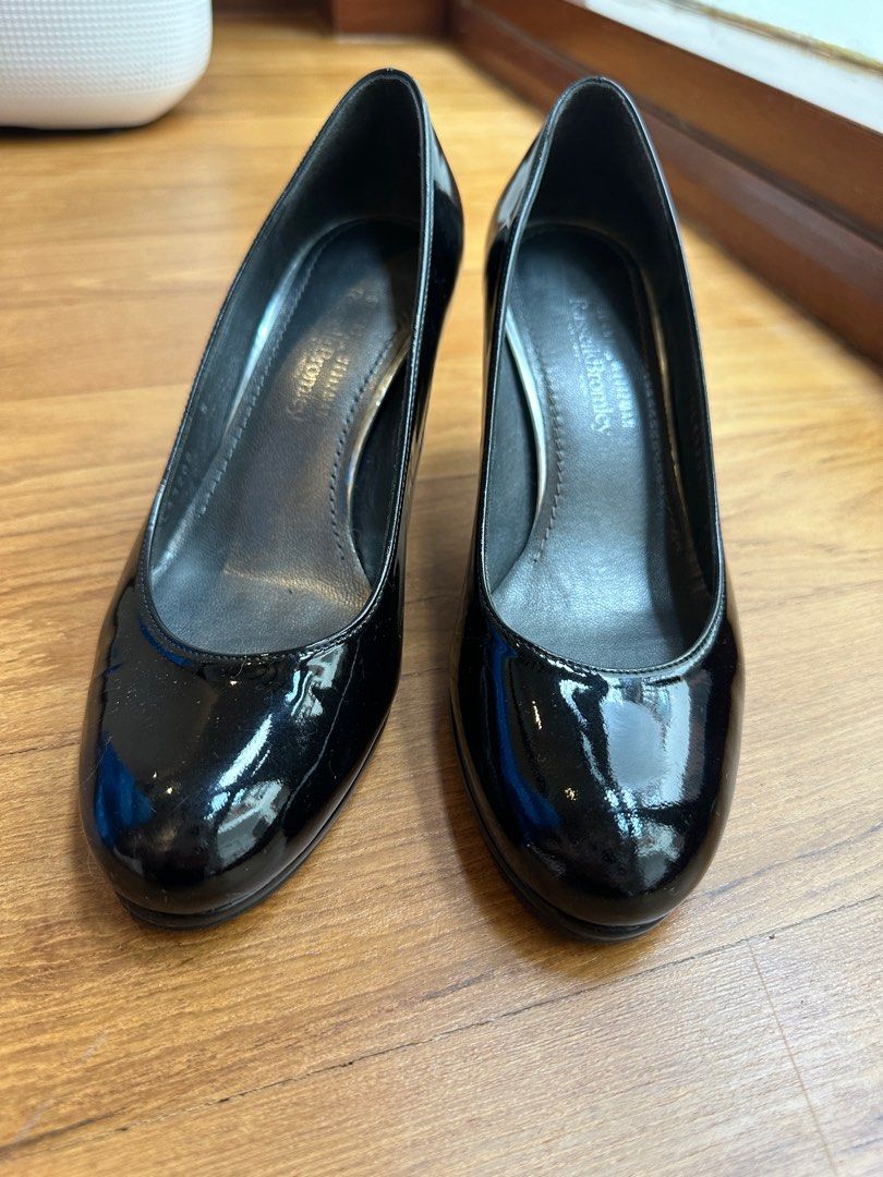 Russel & Bromley Black Patent Heels, Women's Fashion, Footwear, Heels ...