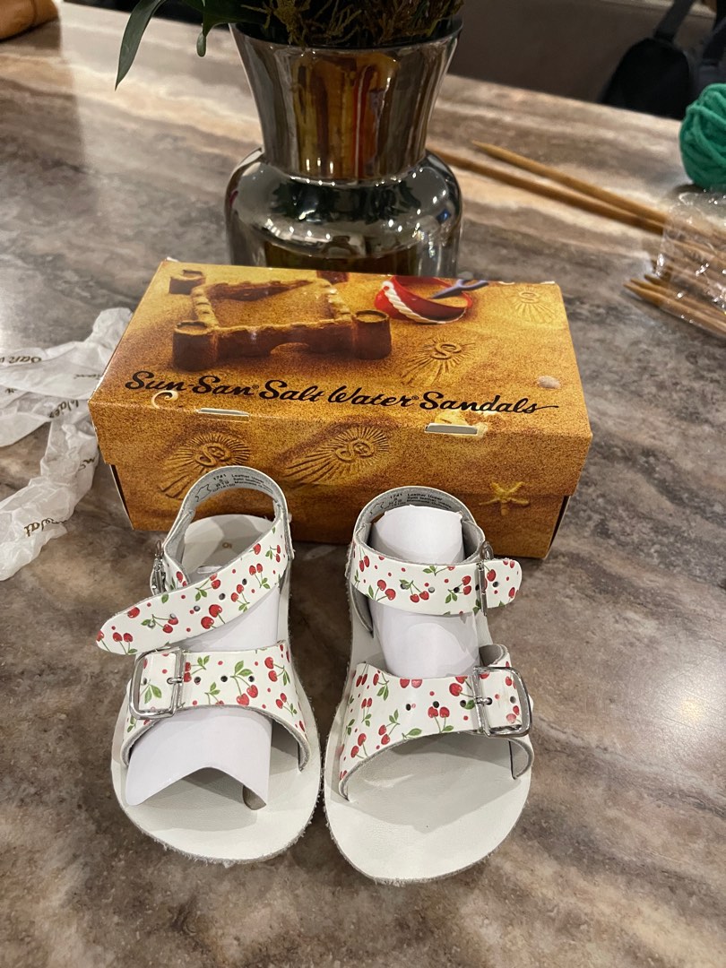 Cherry saltwater 2025 sandals