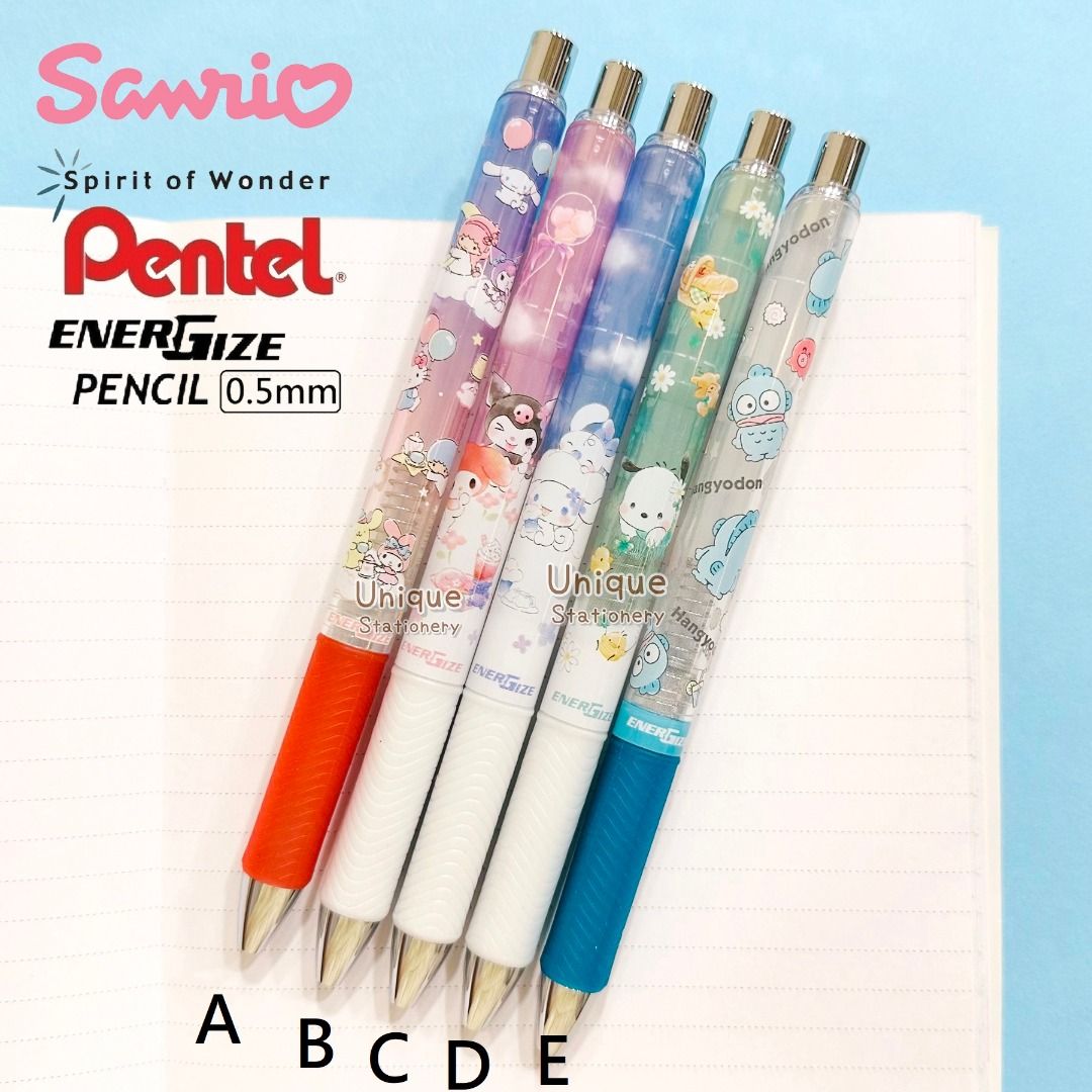 Sanrio 日本製Pentel EnerGize 0.5mm 鉛芯筆各售$38/枝(Sanrio 
