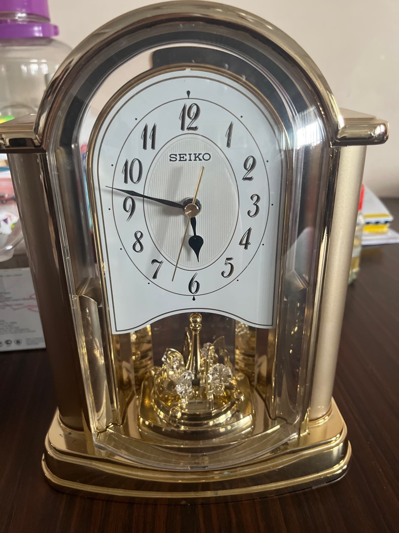 Seiko table clock, Furniture & Home Living, Home Decor, Clocks on Carousell