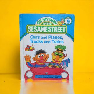 Sesame Street Cars,Planes, Trains and Trucks Vintage 1989