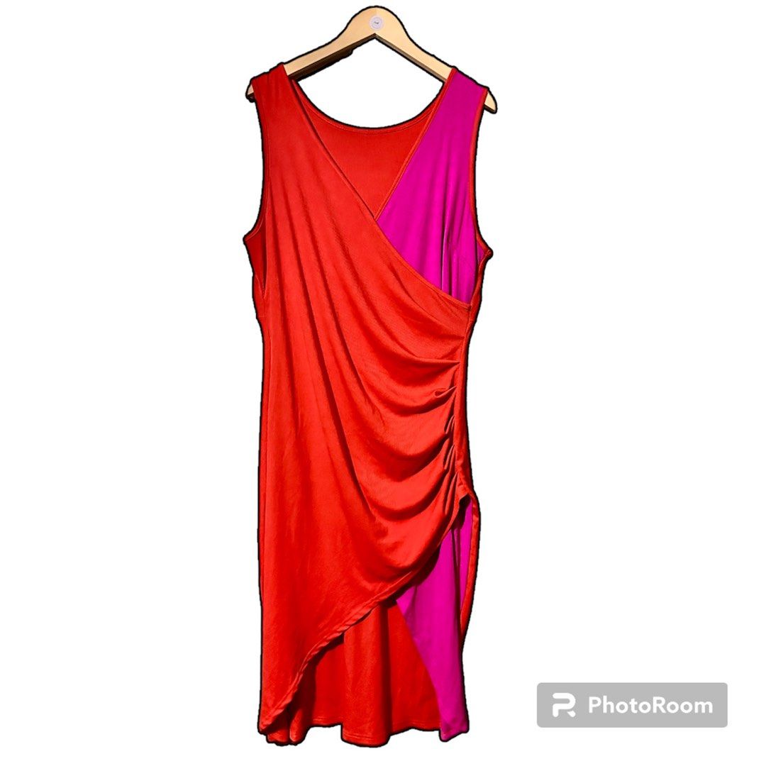 shein pink and red dress Shein SHEIN ICON Hollow Out Mesh Patchwork Halter Neck Dress With Ribbon Tie Y2K Bodycon Club Women Outfits Black Mini Dress One Piece | SHEIN USA