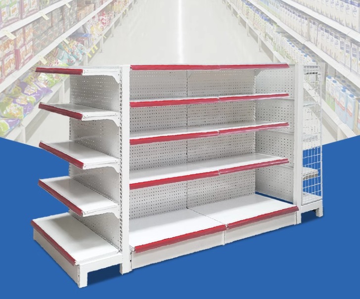Shop retail display rack shelf long supermarket grocery racking ...