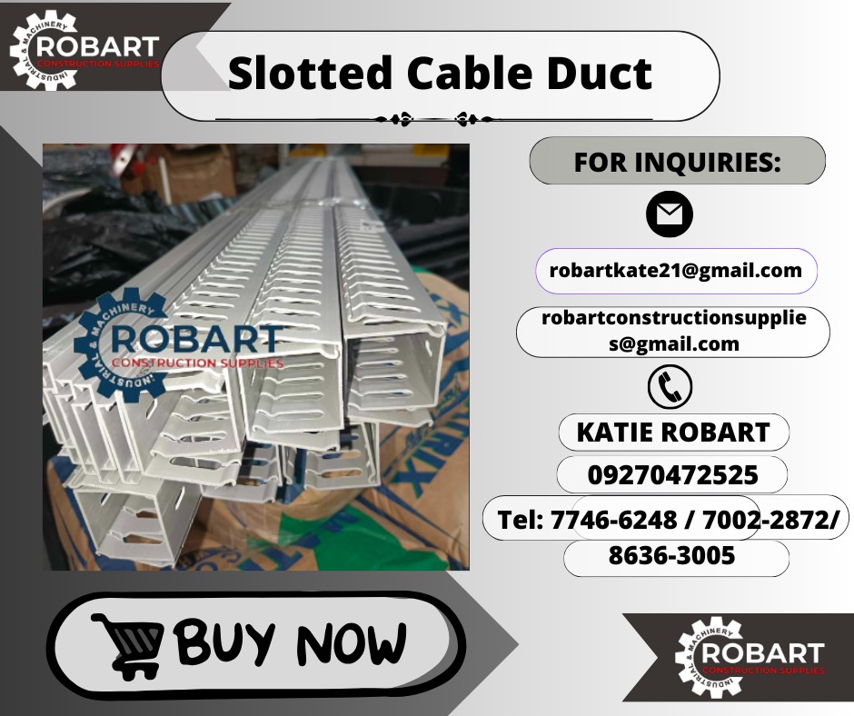 SLOTTED CABLE DUCT, Commercial & Industrial, Construction Tools ...