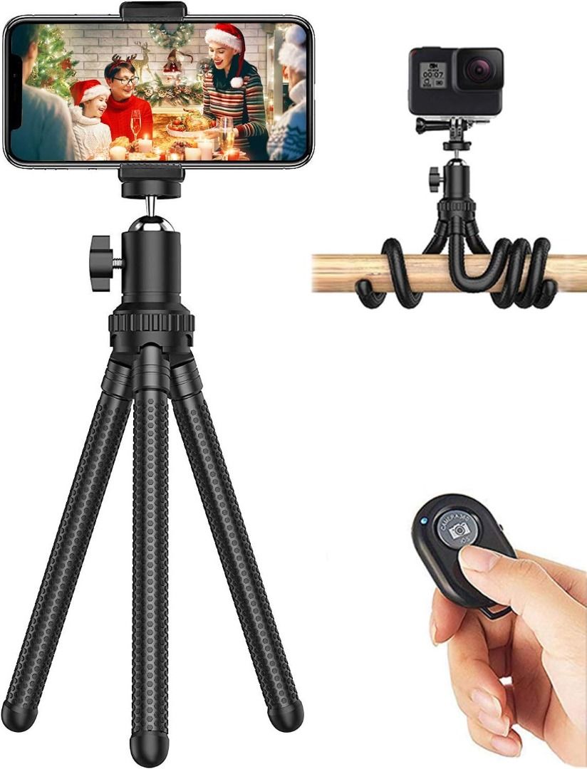Webcam Tripod Camera Mini Tripod Portable Universal Compatible for  Phones/GoPros
