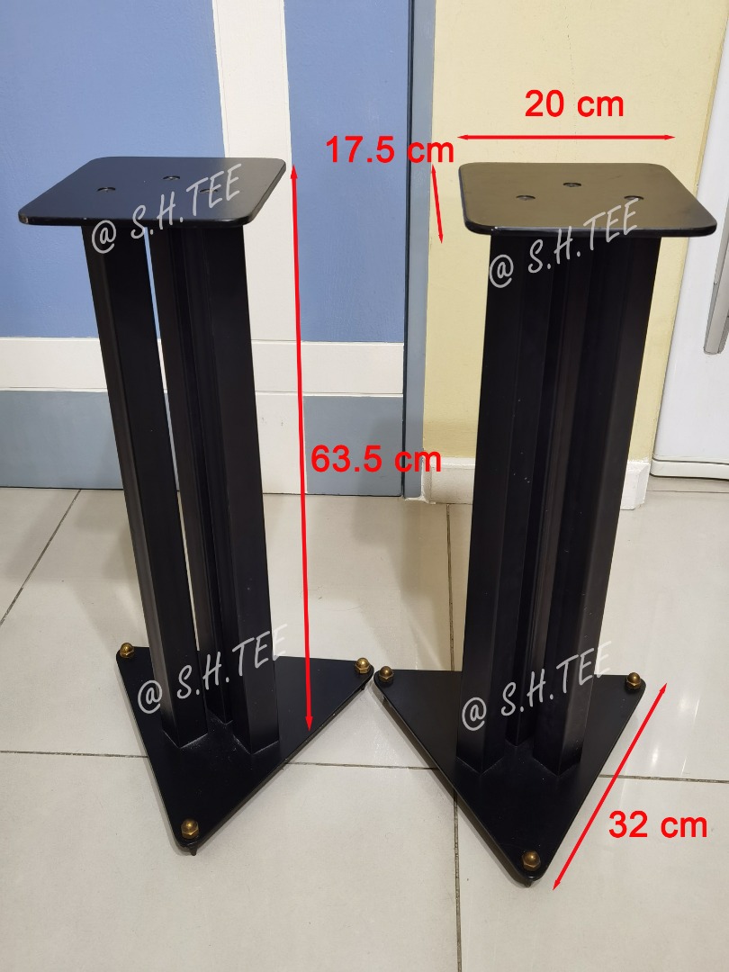 Speaker Stand With Sand Filled 10kg Each Solid Build for Bookshelf