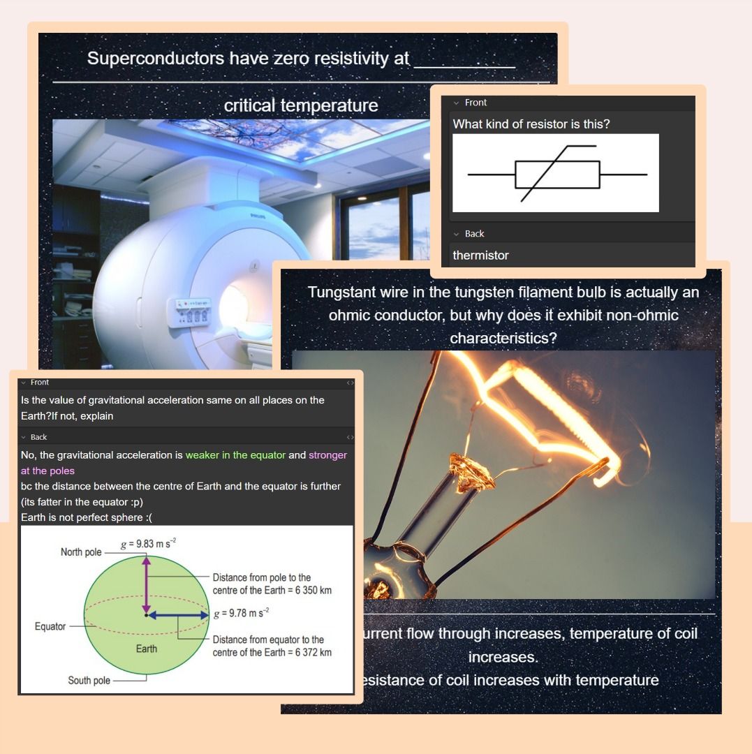 SPM Physics Flashcard Anki Form 4 and 5 KSSM Syllabus Notes