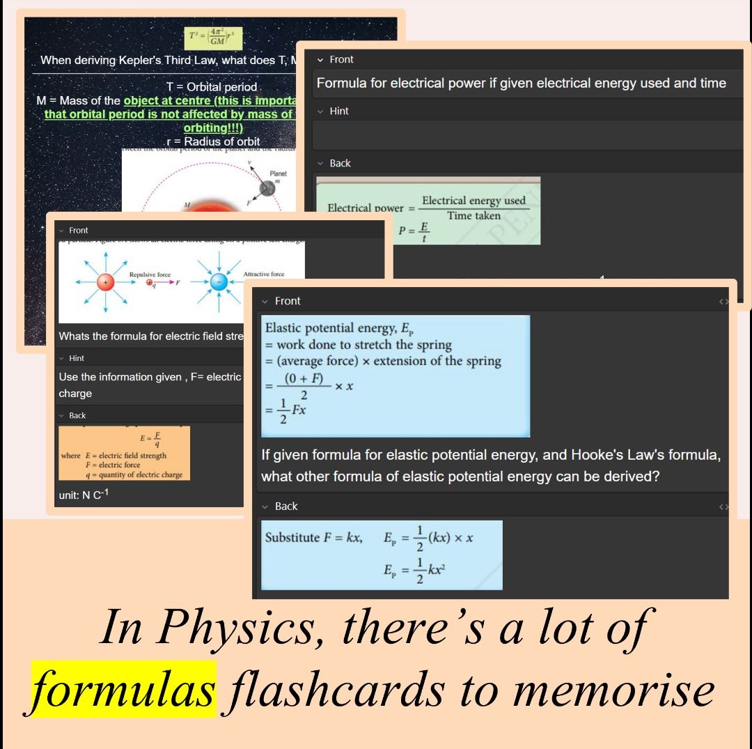 SPM Physics Flashcard Anki Form 4 and 5 KSSM Syllabus Notes