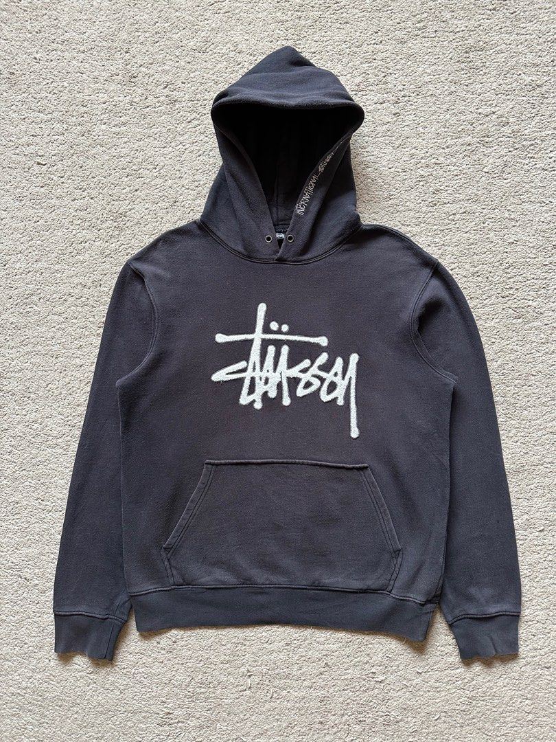 Stussy pile fleece hoodie hot sale