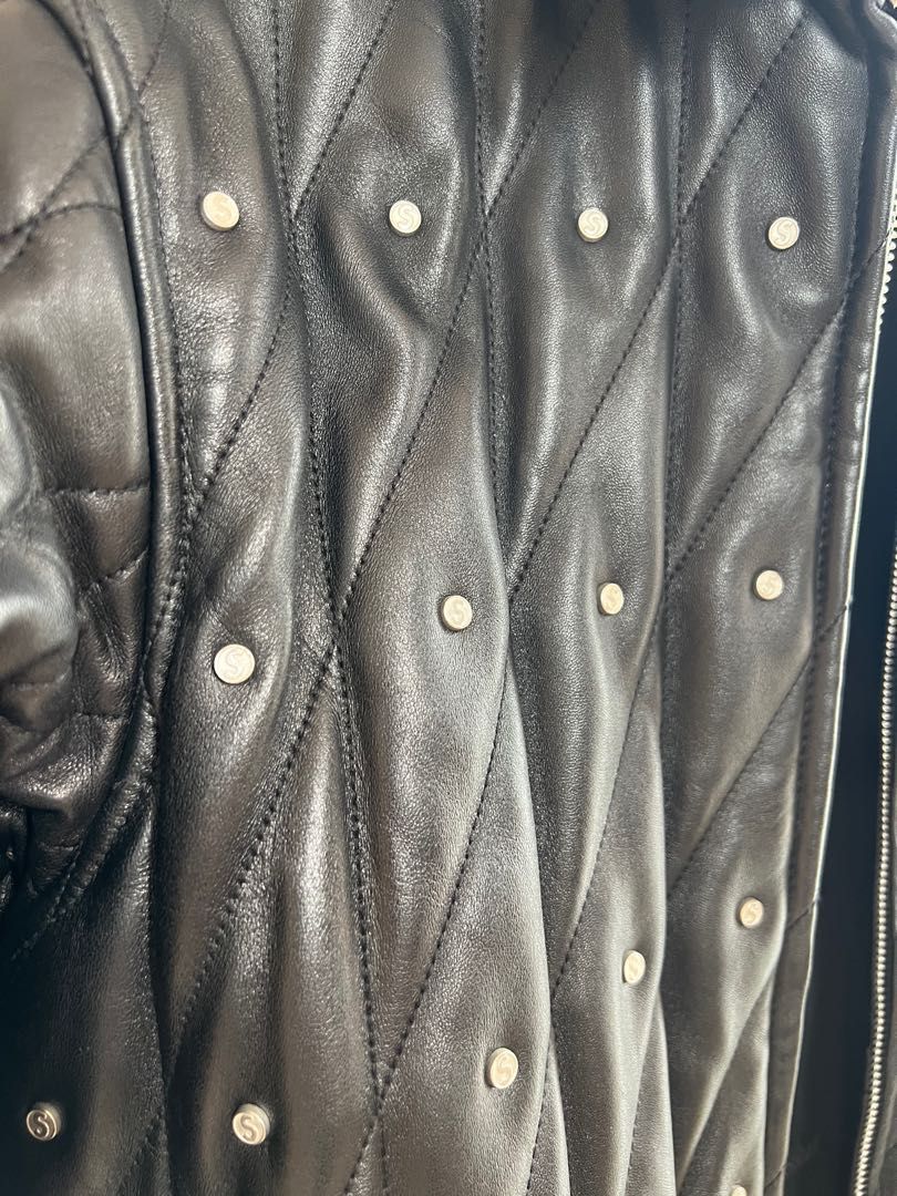 新特別価格版 supreme Quilted Studded Leather Jacket - ジャケット ...