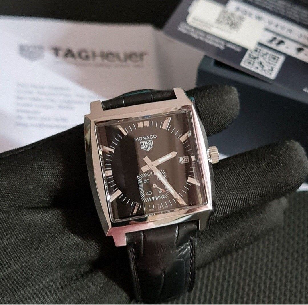 TAG HEUER MONACO 37MM YEAR 2021 QUARTZ WITH PURCHASED RECEIPT