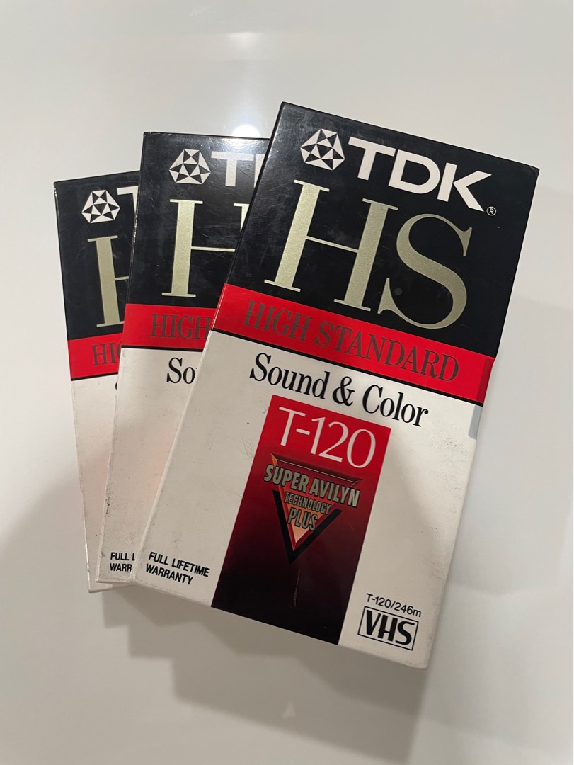 TDK VHS Tapes Blank T120, Everything Else, Others on Carousell