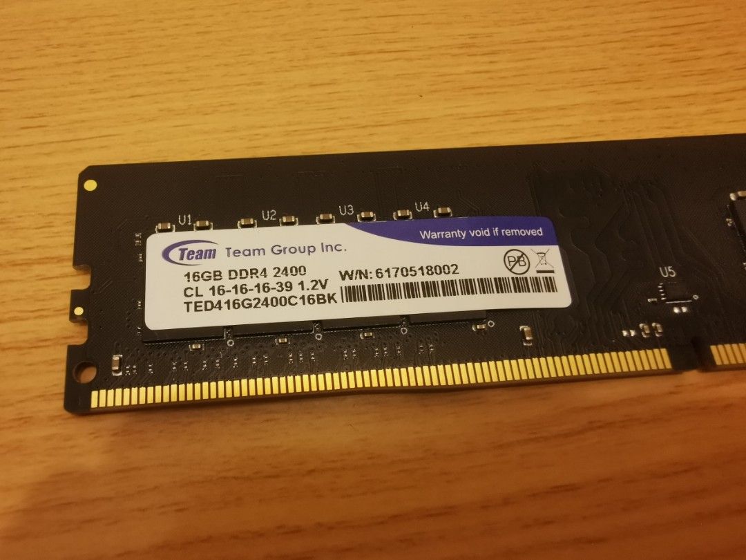 32GBメモリクロック数未使用 TEAM 32GB (16Gx2) DDR4-2666 #072 - PCパーツ