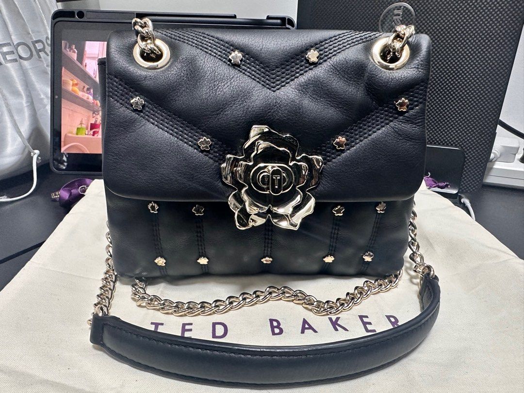 Ted baker black studded bag new arrivals