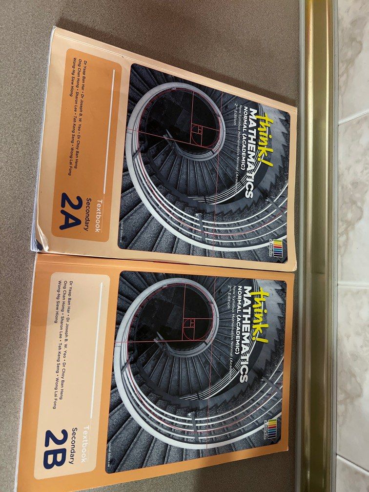 Normal Class Book Think! Mathematics Normal (Academic) Textbook 2A & 2B, Hobbies & Toys ...