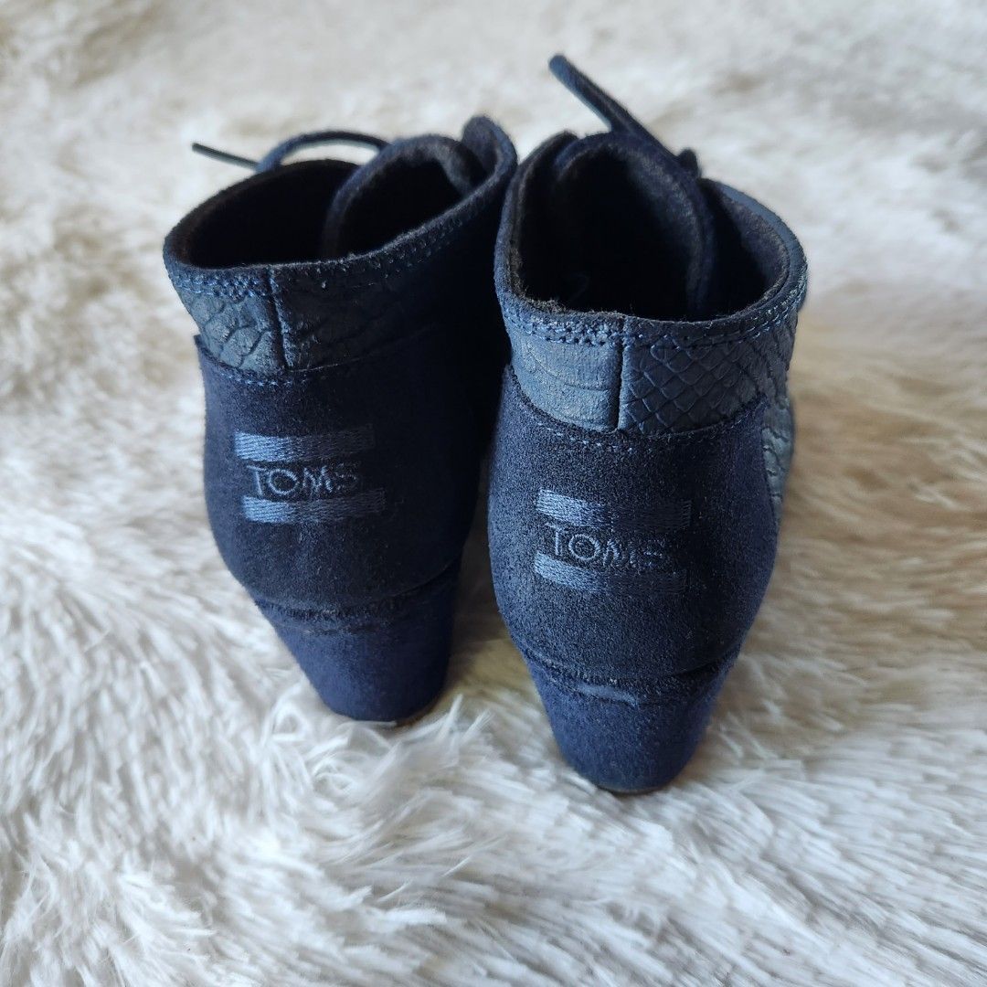 Toms desert wedge black 2025