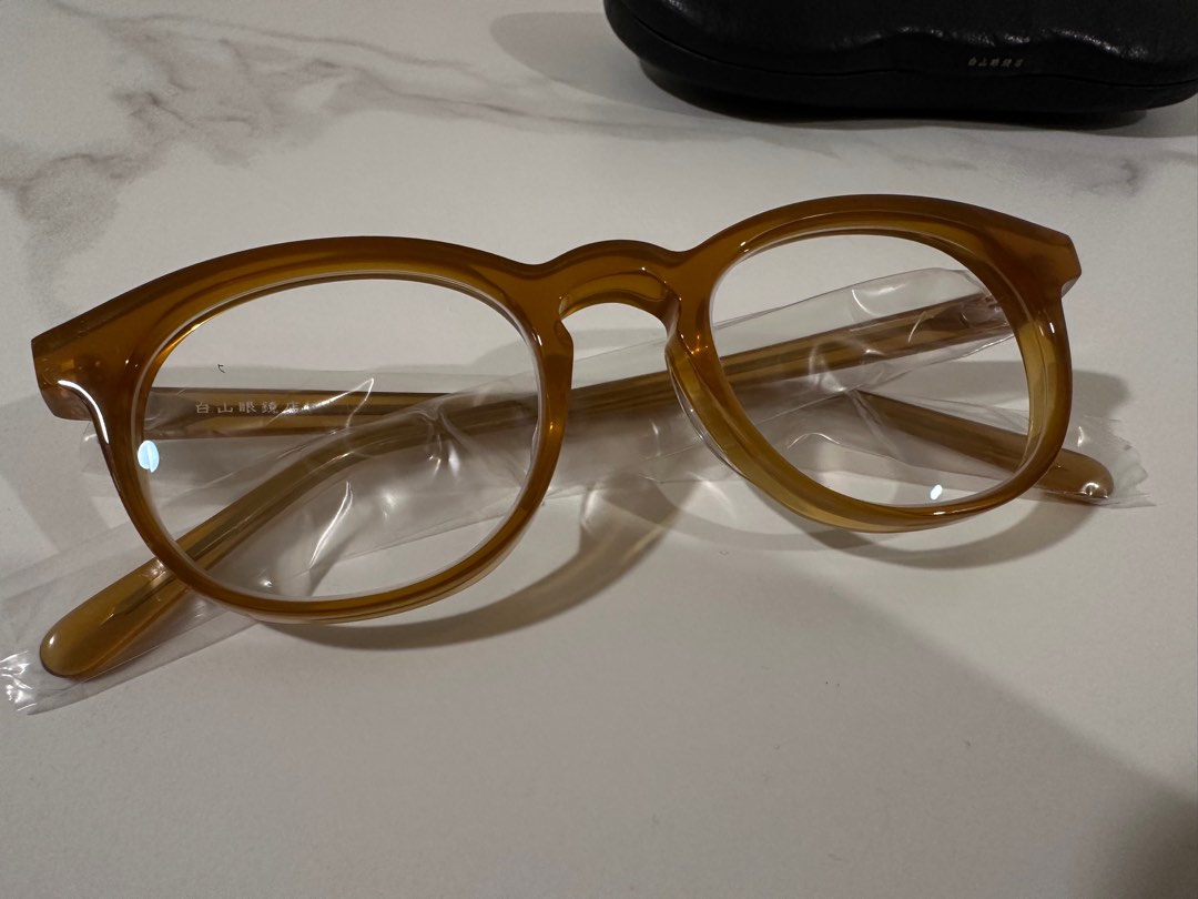 サングラス白山眼鏡店×T.O.Pモデル　Ivory（Blue Lens）