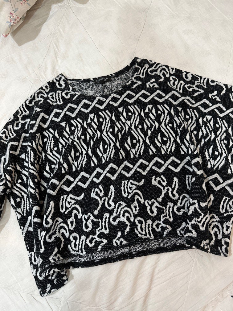 Topshop zebra sweater outlet