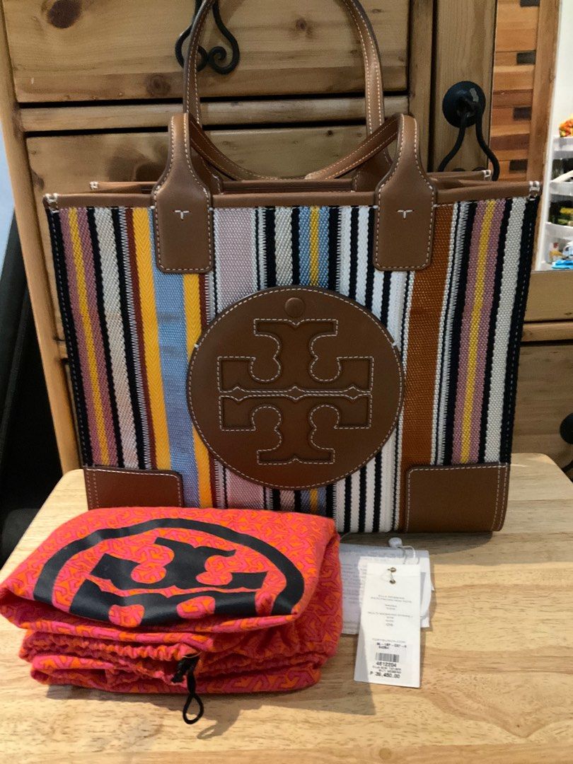 Tory Burch Ella Webbing Patchwork Mini Tote Luxury Bags