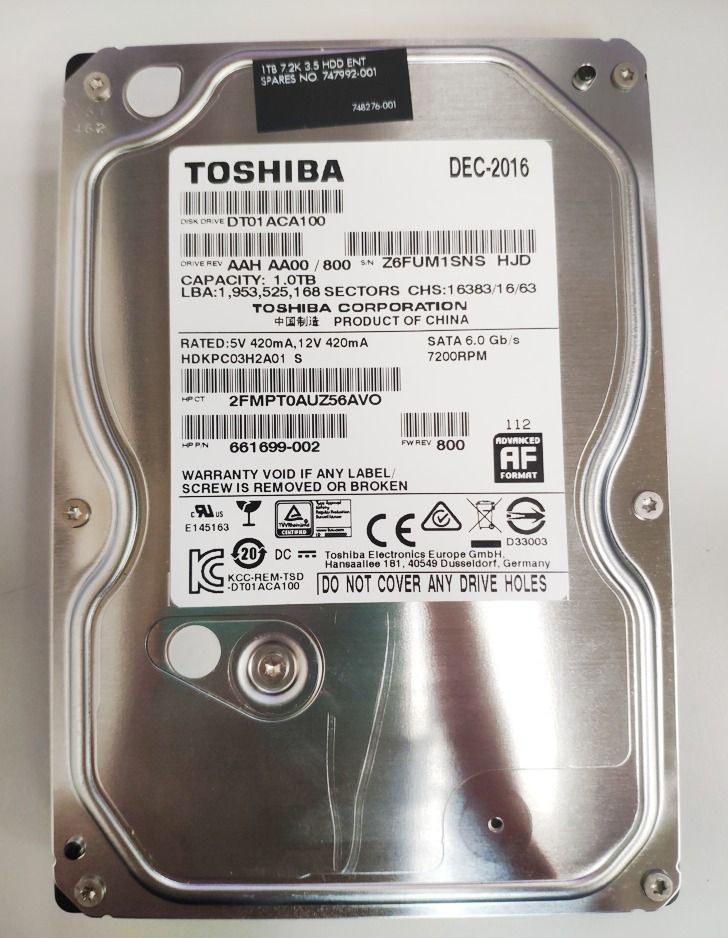 Toshiba deals dt01aca 1tb