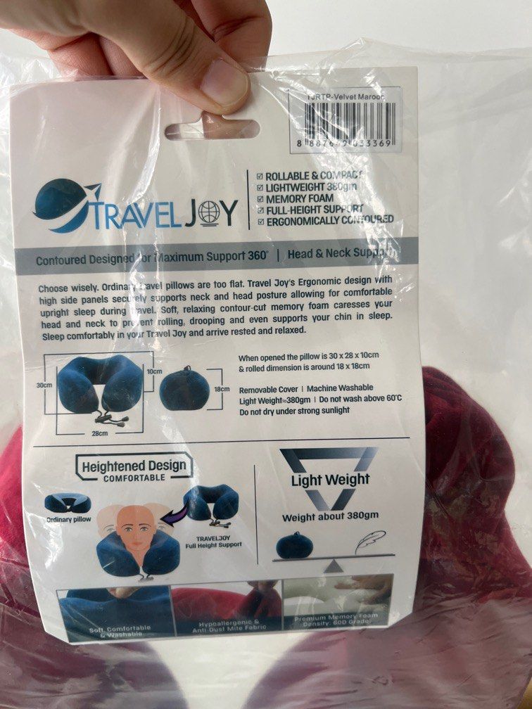 Travel joy neck pillow Hobbies Toys Travel Travel Essentials