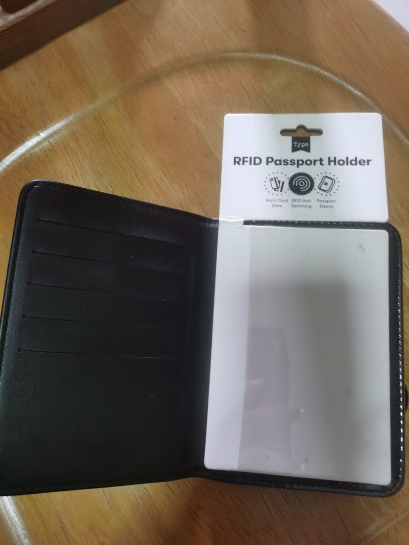 TYPO RFID PASSPORT HOLDER BLACK, Men's Fashion, Watches & Accessories