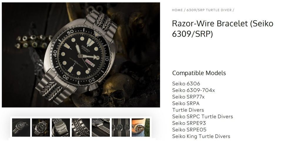 UNCLE SEIKO RAZOR WIRE 6309 SRP TURTLE Men s Fashion Watches