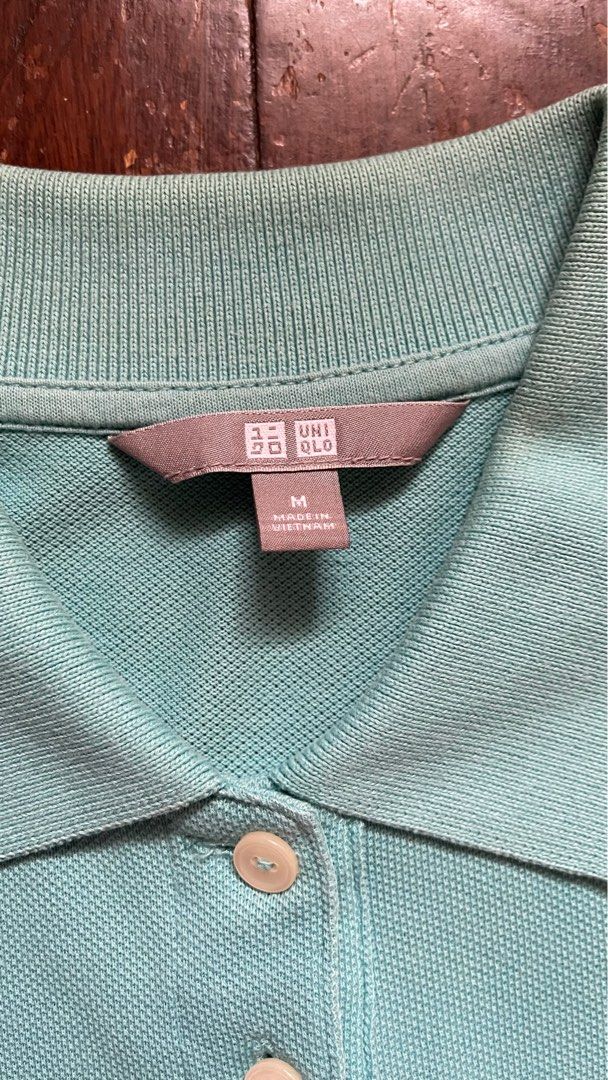 Uniqlo Polo (Teal) (Category: Others Tops) located in Quezon City. Submitted by _pbmt (Listing ID 1264496277, Image 2). Description: 18 x 24 shoulders: 14.5 sleeves: 8 Strictly no meet-ups MOPs: BPI/Gcash/Maya.