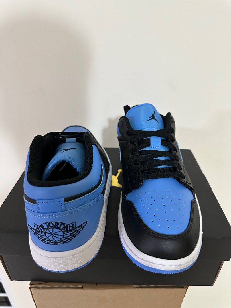 Nike Air Jordan 1 Low Cut Top University Blue UNC Black White Baby