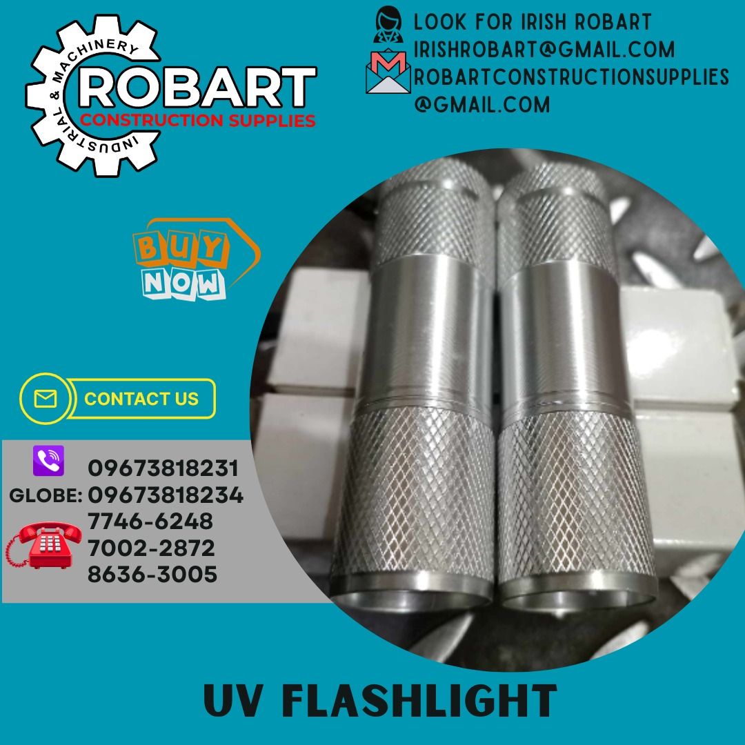 UV Flashlight (Category: Construction Tools & Equipment) located in Manila. Submitted by irishrobart_22 (Listing ID 1264532691, Image 1). Description: UV Flashlight Color: Black SEND US MESSAGE FOR INQUIRIES ‼️‼️ LOOK FOR IRISH ROBART VBR : 0 9 6 7 3 8 1 8 2 3 1/ 0 9 6 7 3 8 1 8 2 3 4 LANDLINE 8-6 3 6 3 0 0 5 / 7 7 4 6 -6 2 4 8 / 7 0 0 2-2 8 7 2 GMAIL: I R I S H R O B A R T @ G M A I L . C O M Office Address: 1405 Yuseco St. Sta Cruz Manila 𝑹𝑶�