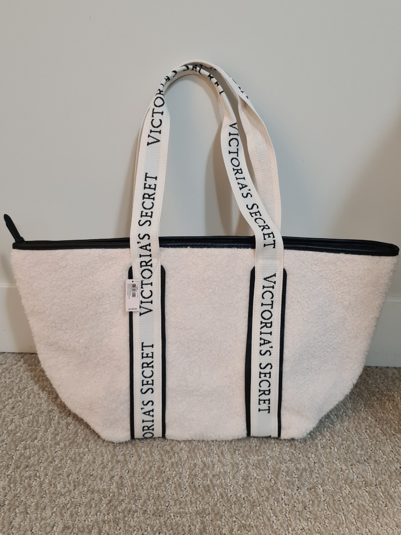 Victoria Secret Cozy plush Tote, Women's Fashion, Bags & Wallets, Tote Bags  on Carousell